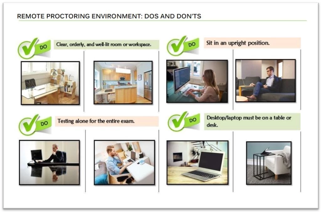 Remote Proctoring Environment Dos