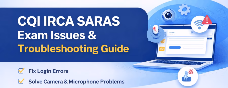 CQI IRCA SARAS Online Exam Issues and Fix Guide