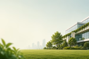 Do You Need the USGBC Reference Guide to Pass LEED GA? with a sustainable building model, green plant and eco-friendly design elements.