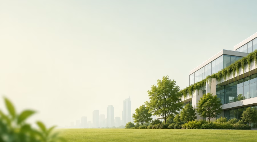 Do You Need the USGBC Reference Guide to Pass LEED GA? with a sustainable building model, green plant and eco-friendly design elements.