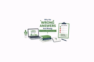 Ten LEED GA questions candidates get wrong, with every distractor taken apart. The confusable pairs that cost marks, and how to keep them straight.