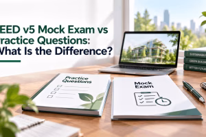 LEED v5 Mock Exam vs Practice Questions: What Is the Difference?