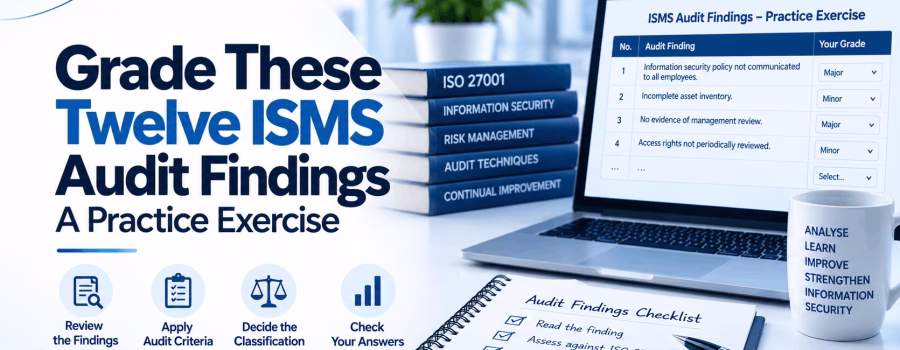 Grade These Twelve ISMS Audit Findings: A Practice Exercise