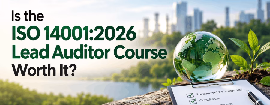 Is the ISO 14001:2026 Lead Auditor Course Worth It? Environmental management, compliance, risk assessment, and sustainable growth.