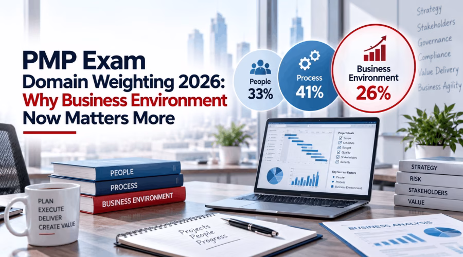 PMP Exam Domain Weighting 2026 Why Business Environment Now Matters More